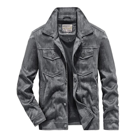 Herre Cargojakke Vintage Stil Uformell 7