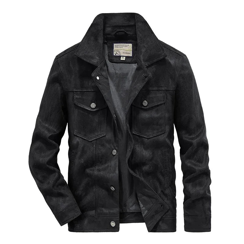 Herre Cargojakke Vintage Stil Uformell 8
