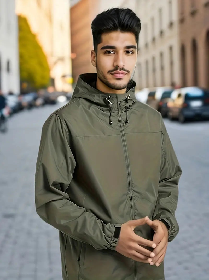 Herre Casual Vanntett Lett Vindjakke 6