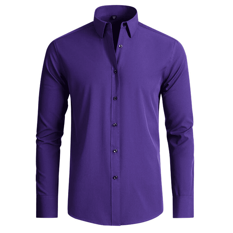 Herre Chemise Moderne Stretch Stoff 7