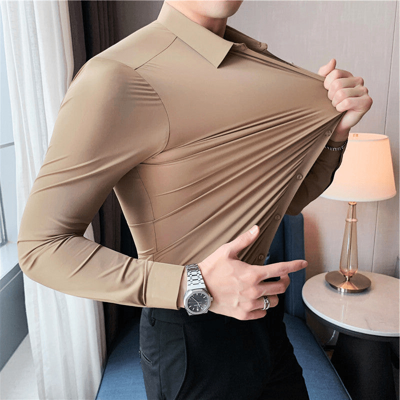 Herre Chemise Stretch Moderne 2
