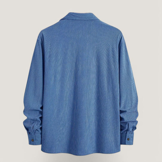 Herre Chemise Veste i Velours Côtelé 6