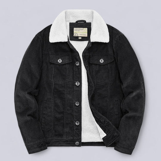 Herre Corduroy Jakke med Padded Innside 3