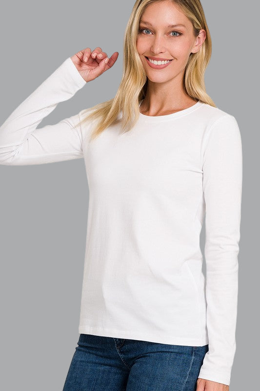 Herre Crew Neck Langermet T-skjorte 0