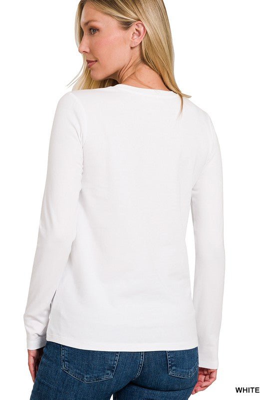 Herre Crew Neck Langermet T-skjorte 1
