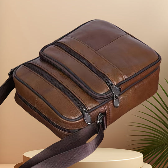 Herre Crossbody Veske Skinn 2