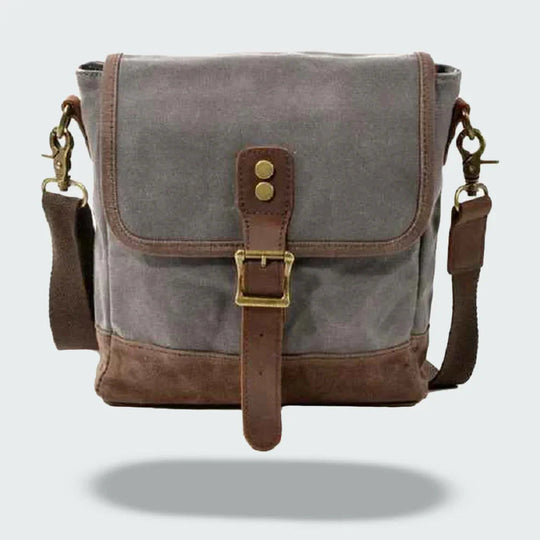 Herre Crossbody Veske Vintage Stil Med Justerbar Skulderrem 1