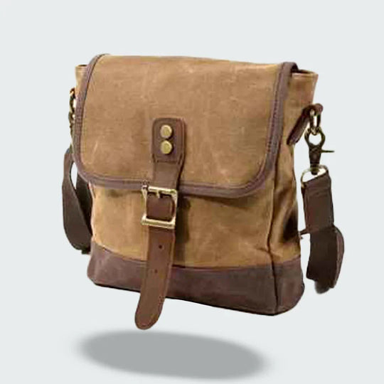 Herre Crossbody Veske Vintage Stil Med Justerbar Skulderrem 2