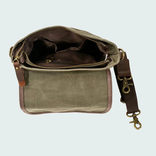 Herre Crossbody Veske Vintage Stil Med Justerbar Skulderrem 6