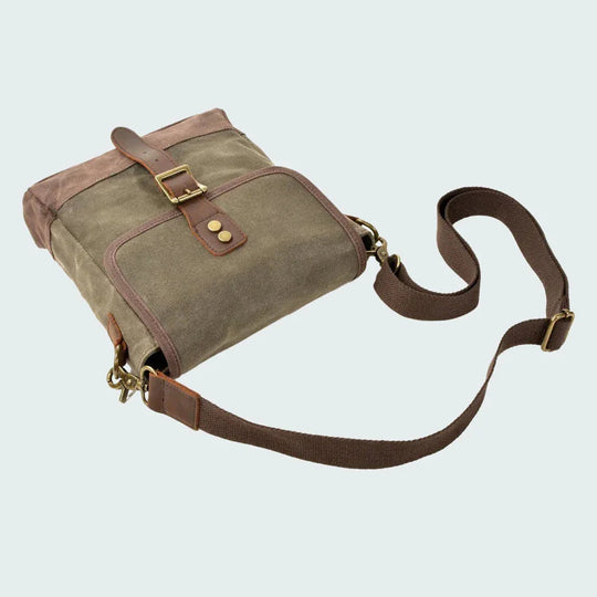 Herre Crossbody Veske Vintage Stil Med Justerbar Skulderrem 7
