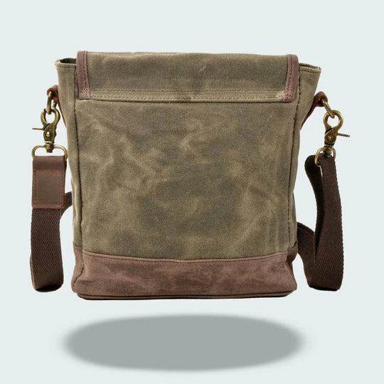 Herre Crossbody Veske Vintage Stil Med Justerbar Skulderrem 8
