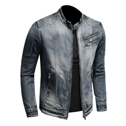 Herre Denimjakke for Vinterbruk 0
