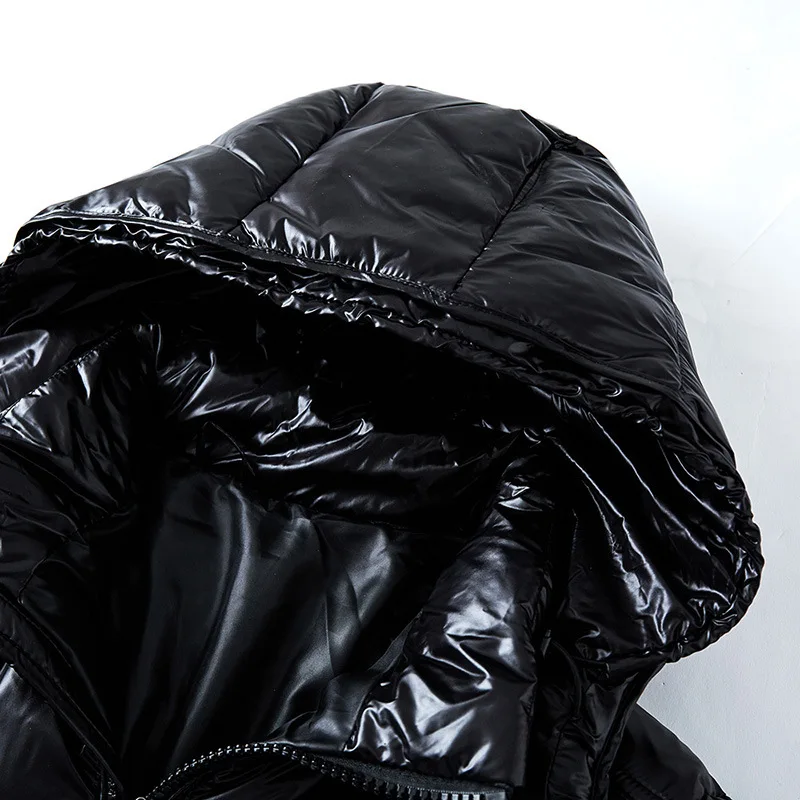 Herre Down Jacket Med Justerbar Hette 2