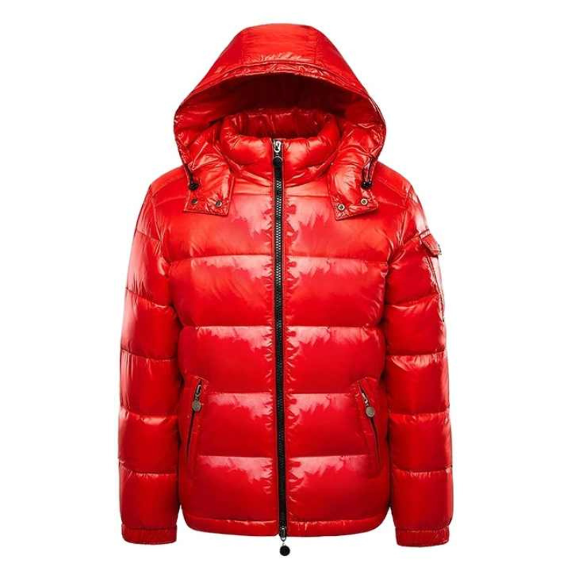 Herre Down Jacket Med Justerbar Hette 4