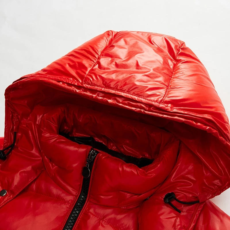 Herre Down Jacket Med Justerbar Hette 5