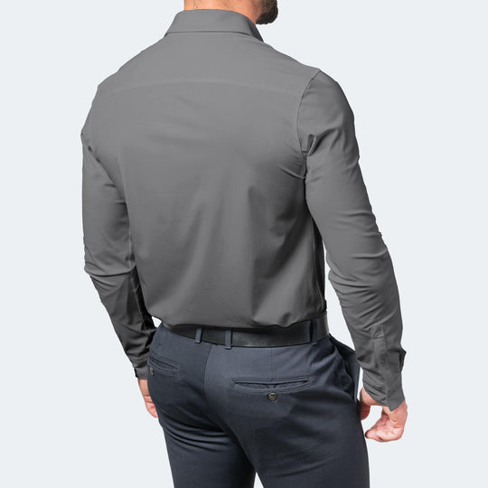 Herre Dresskjorte med Stretch og Uten Stryking 5