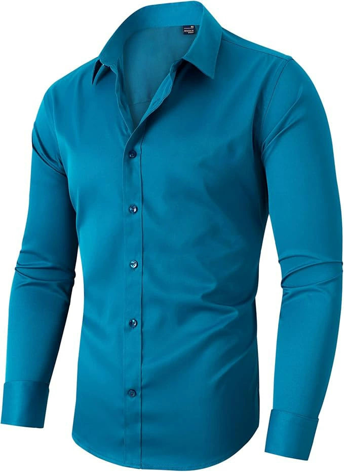 Herre Dresskjorte med Stretch og Uten Stryking 8