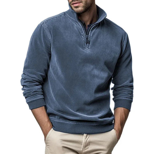 Herre Fleecegenser Vintage Stil 1