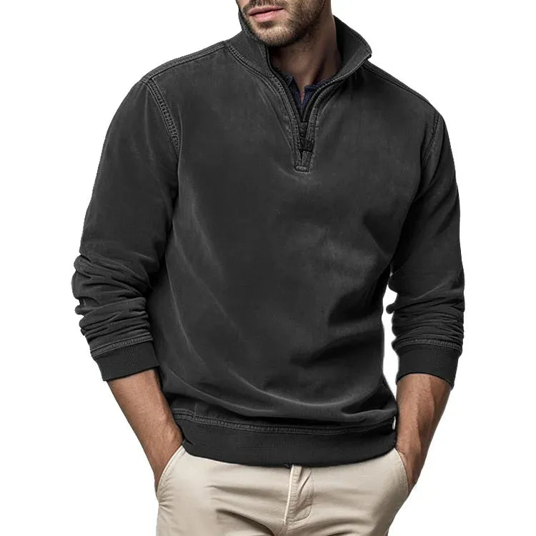Herre Fleecegenser Vintage Stil 4