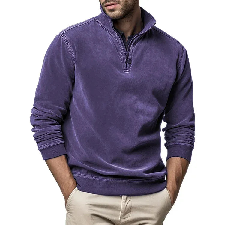 Herre Fleecegenser Vintage Stil 5