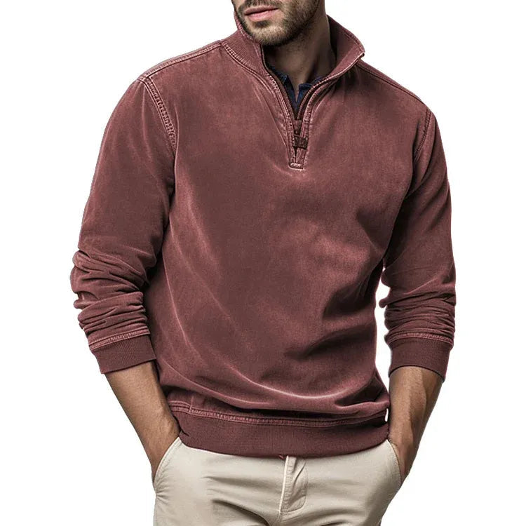Herre Fleecegenser Vintage Stil 6