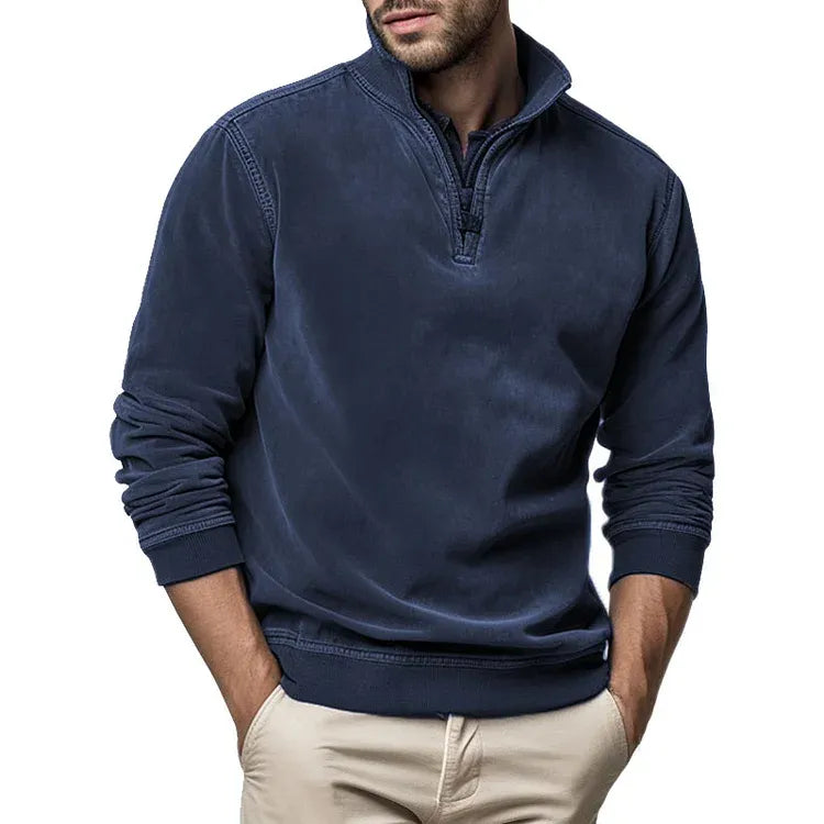 Herre Fleecegenser Vintage Stil 8