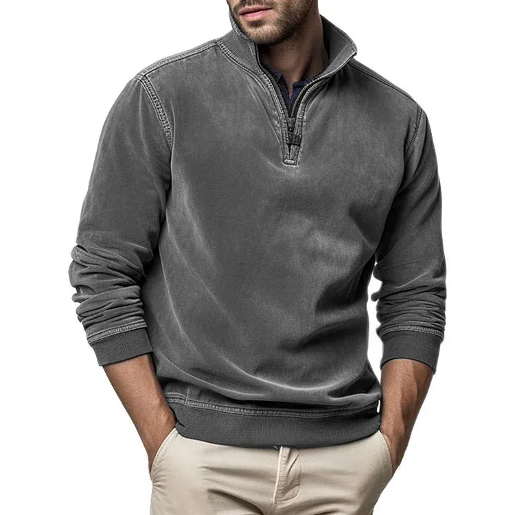 Herre Fleecegenser Vintage Stil 9
