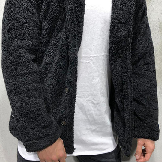 Herre Fleecejakke Casual 5
