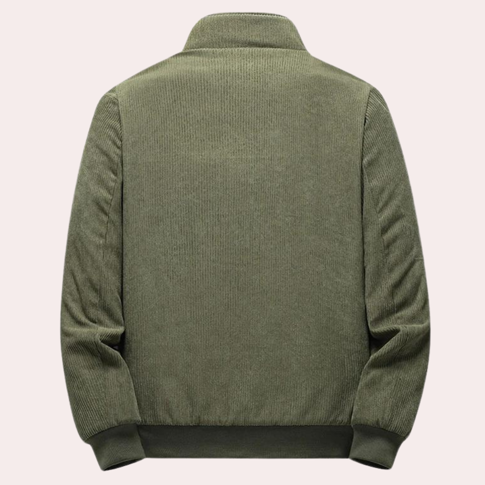 Herre Fløyelsjakke Retro Stil 2