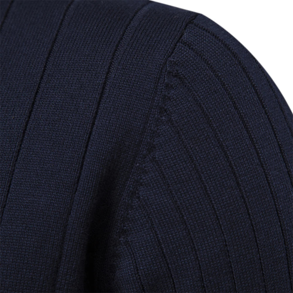 Herre Genser Half Zip Kattun med Ståkrage for Høst og Vinter 2