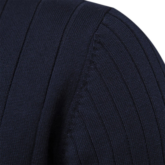 Herre Genser Half Zip Kattun med Ståkrage for Høst og Vinter 2