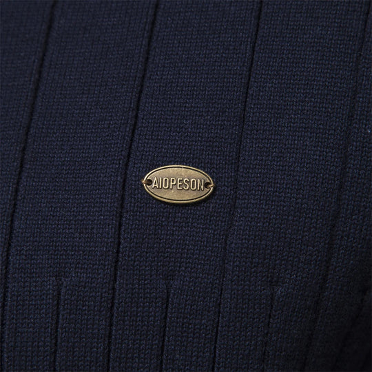 Herre Genser Half Zip Kattun med Ståkrage for Høst og Vinter 4