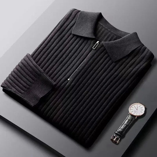 Herre Genser Half Zip Med Polokrage - Stilig og Allsidig 0