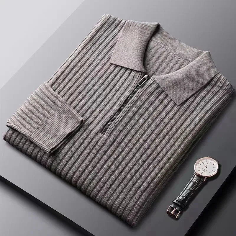 Herre Genser Half Zip Med Polokrage - Stilig og Allsidig 7