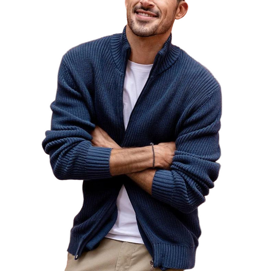 Herre Genser Half Zip Ribbet Design 0