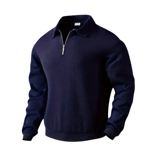 Herre Genser Half Zip Stilig Modern Casual 11