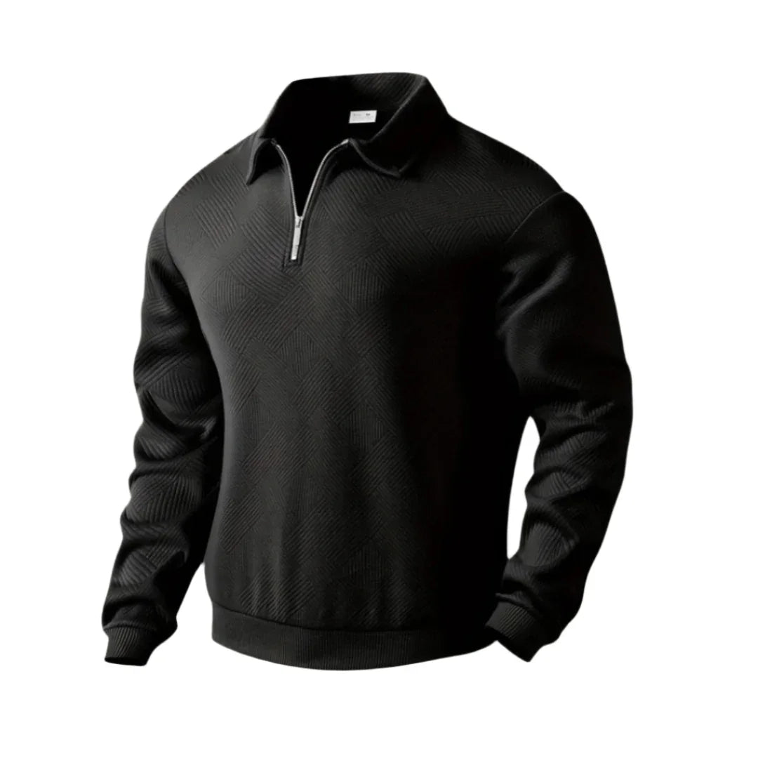 Herre Genser Half Zip Stilig Modern Casual 7