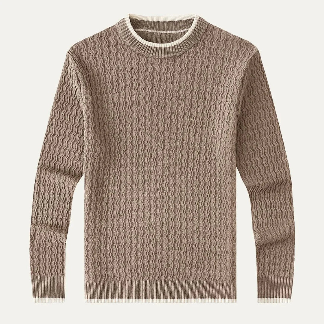 Herre Genser Rund Hals Klassisk Stil 1
