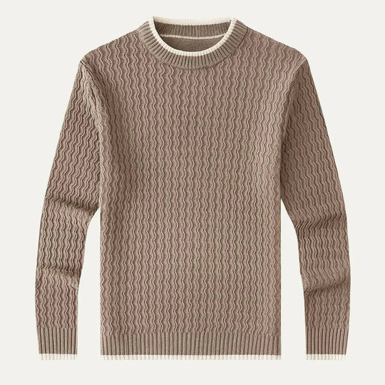 Herre Genser Rund Hals Klassisk Stil 1