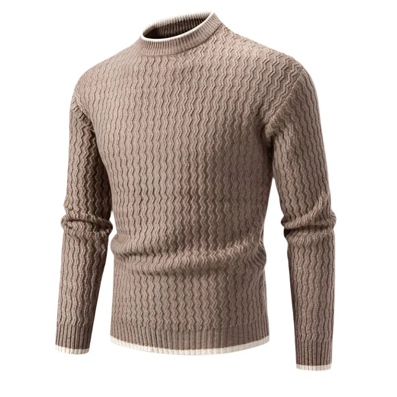 Herre Genser Rund Hals Klassisk Stil 4