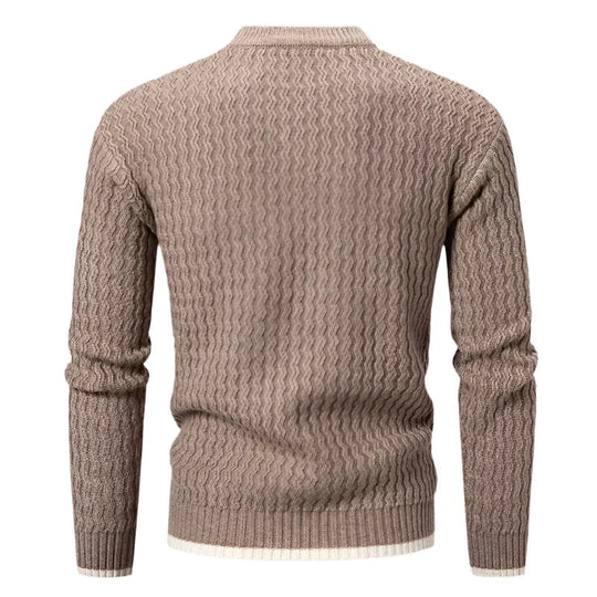 Herre Genser Rund Hals Klassisk Stil 5