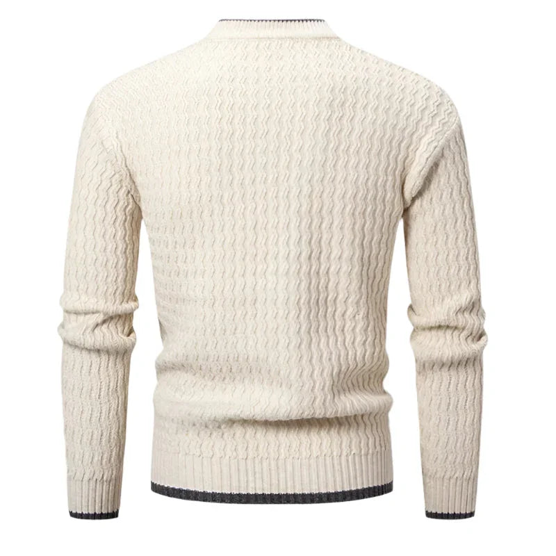 Herre Genser Rund Hals Klassisk Stil 6