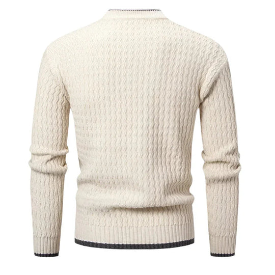 Herre Genser Rund Hals Klassisk Stil 6