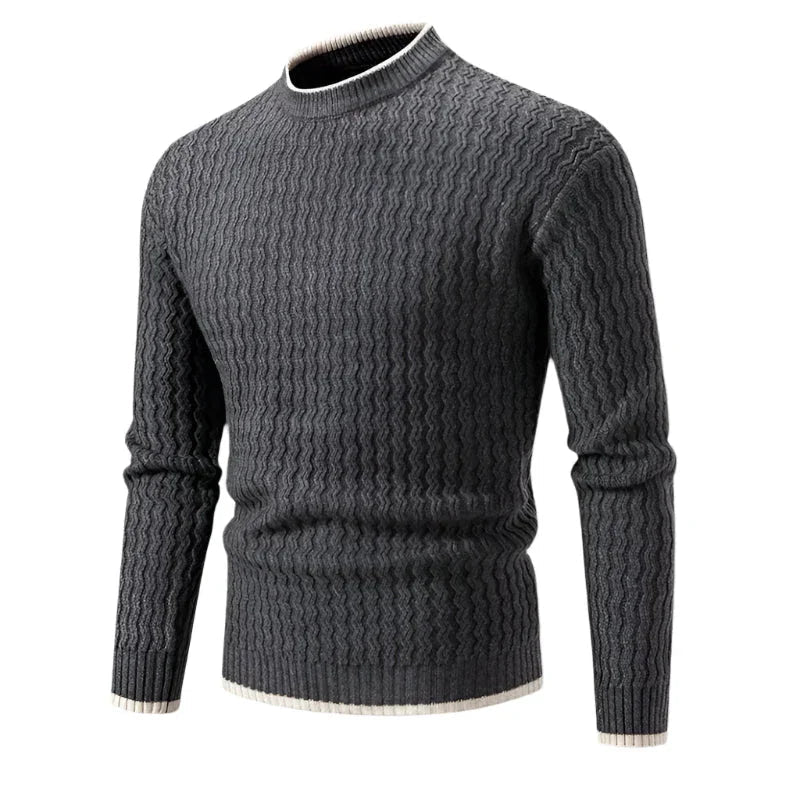 Herre Genser Rund Hals Klassisk Stil 8