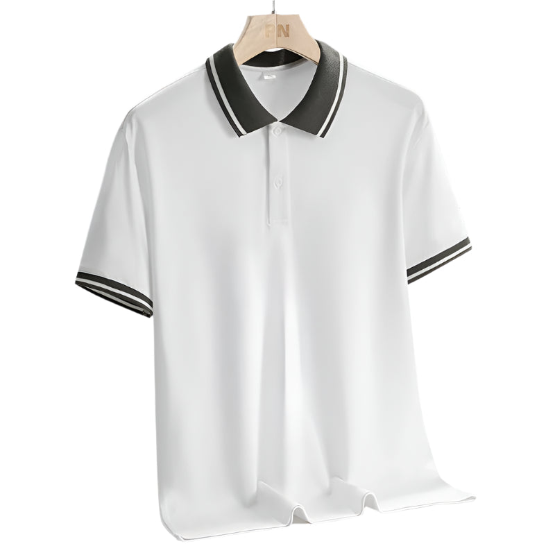 Herre Golf Polo Sporty Design Pustende Stoff 0