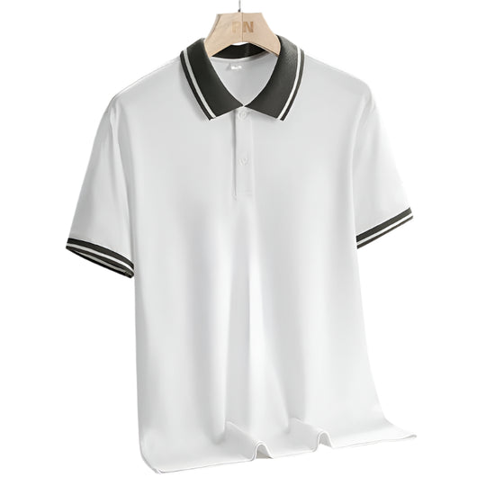 Herre Golf Polo Sporty Design Pustende Stoff 0