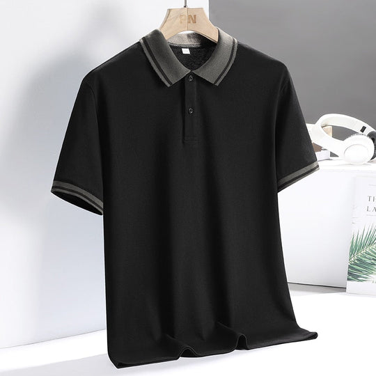 Herre Golf Polo Sporty Design Pustende Stoff 2