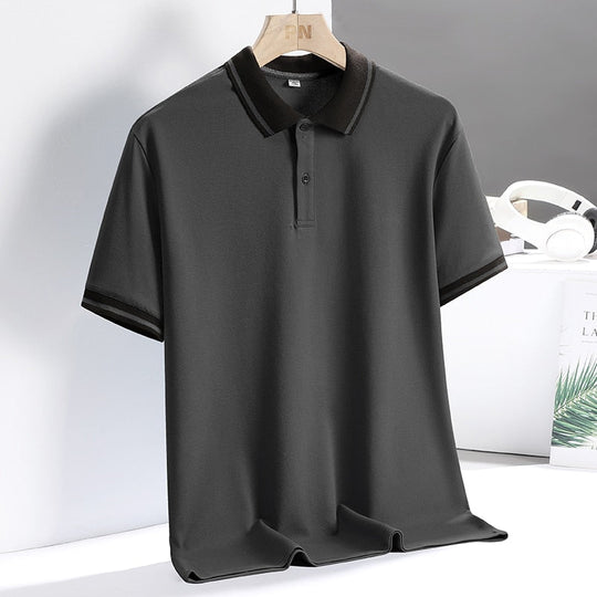 Herre Golf Polo Sporty Design Pustende Stoff 3