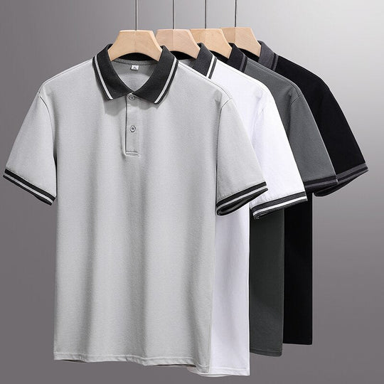 Herre Golf Polo Sporty Design Pustende Stoff 4