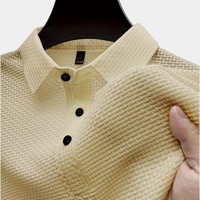 Herre Golfskjorte Kortermet Mesh Nylon Spandex 5